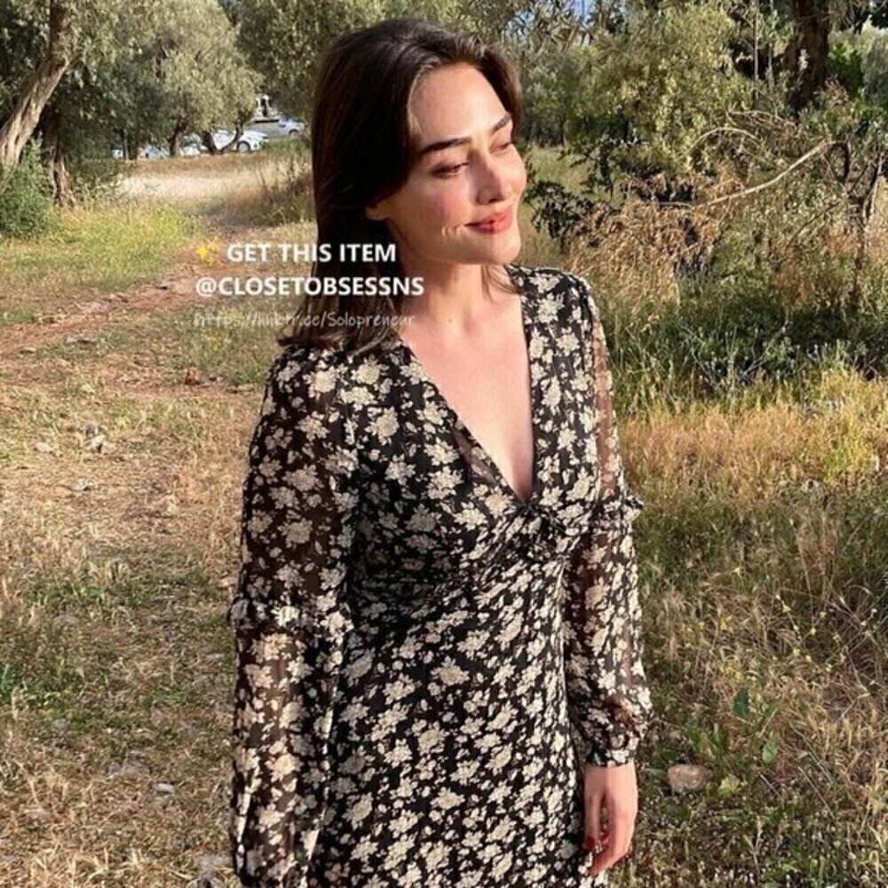 LAST ONE!!! ZARA V-Neck Midi Dress - Picture 6 of 16